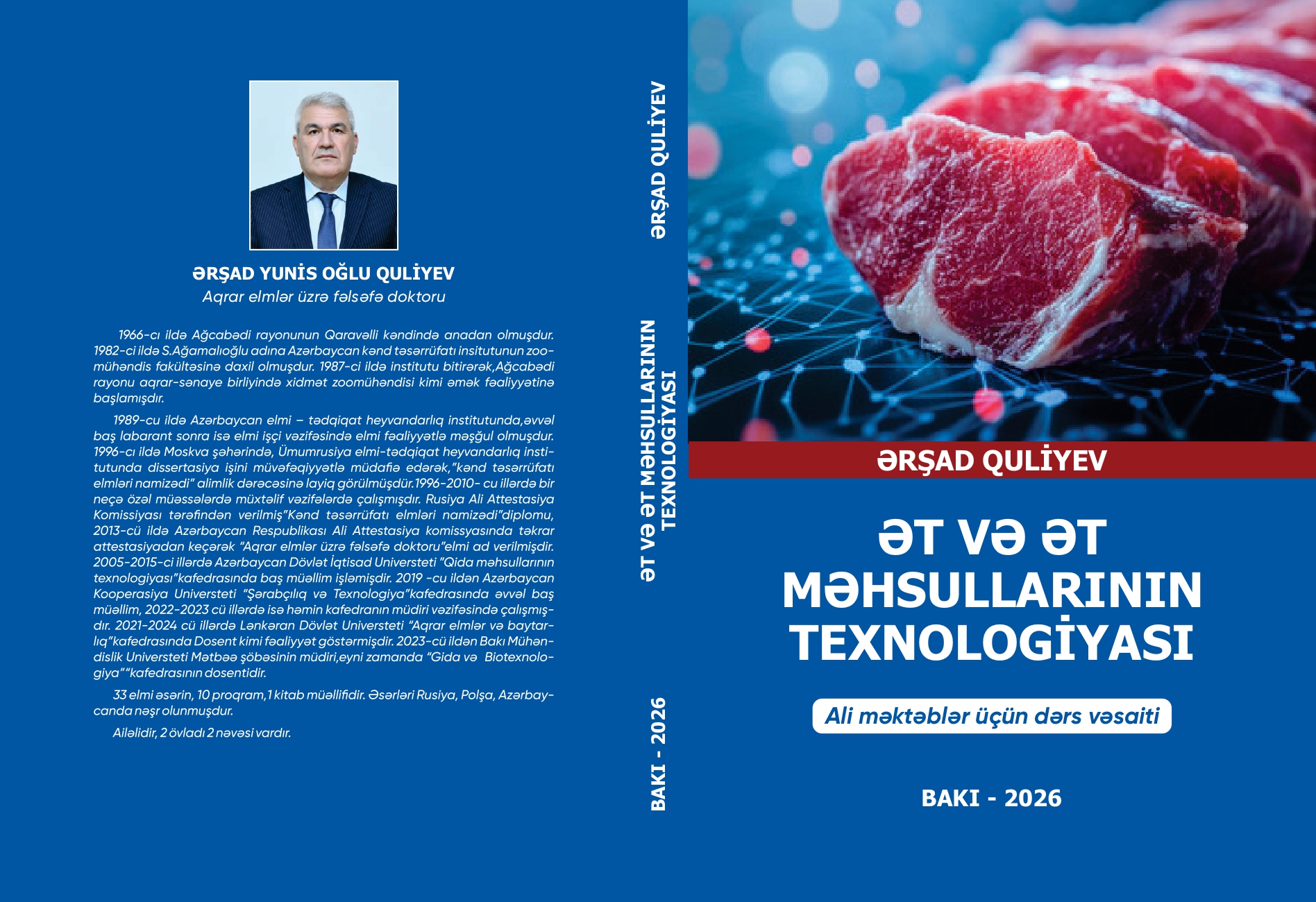 BMU dosentinin ət məhsulları texnologiyasına dair kitabı çap olunub