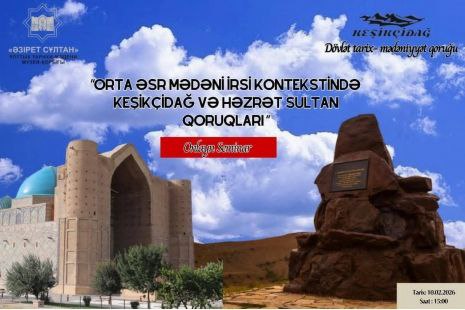 Orta əsr mədəni irsinin qorunmasına həsr olunmuş onlayn elmi seminar keçirilib