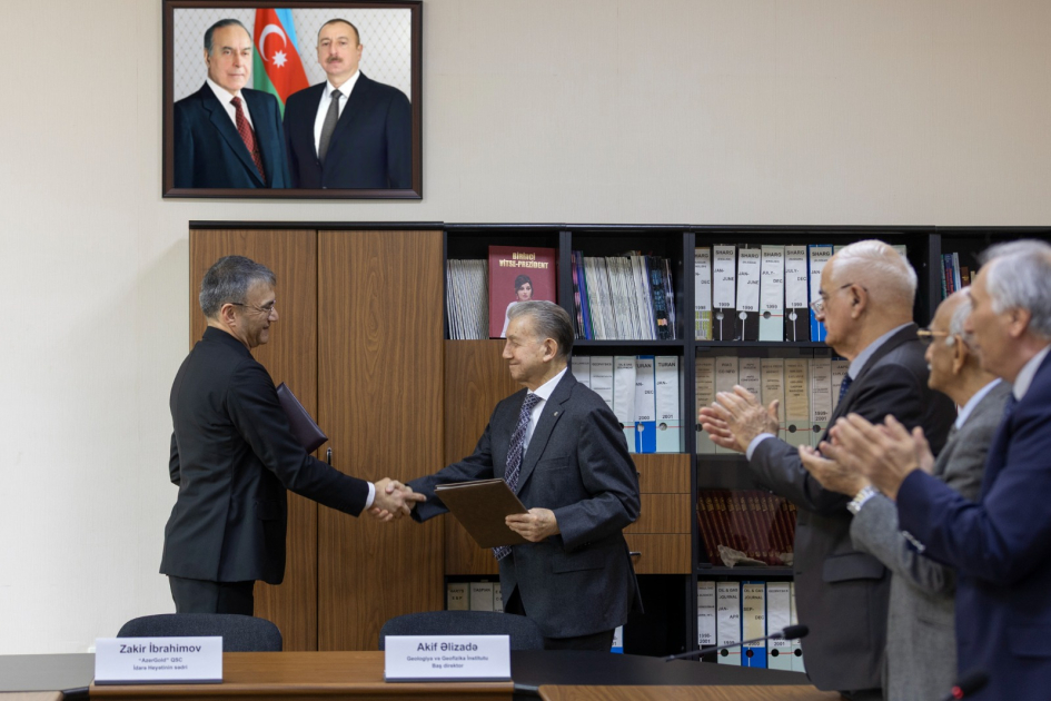 “AzerGold” QSC ilə Geologiya və Geofizika İnstitutu arasında Anlaşma Memorandumu imzalanıb