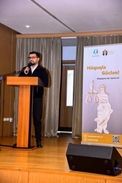 “Hüquqla Güclən!” layihəsi gənclərin hüquqi savadlılığını artırır