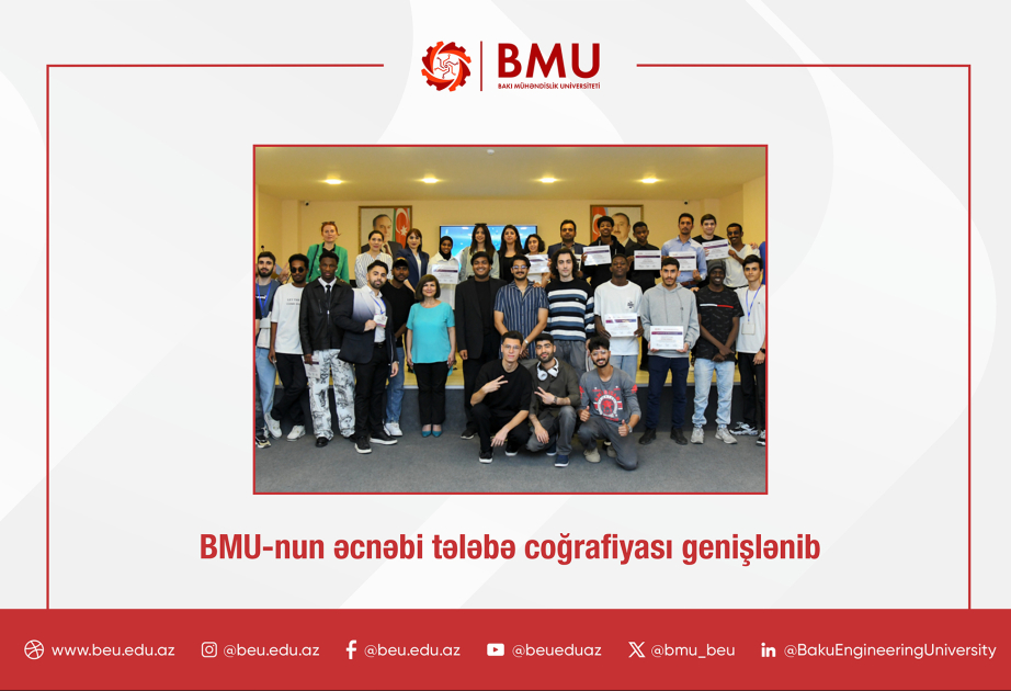 BMU-da əcnəbi tələbələrin sayı və coğrafiyası əhəmiyyətli dərəcədə artıb