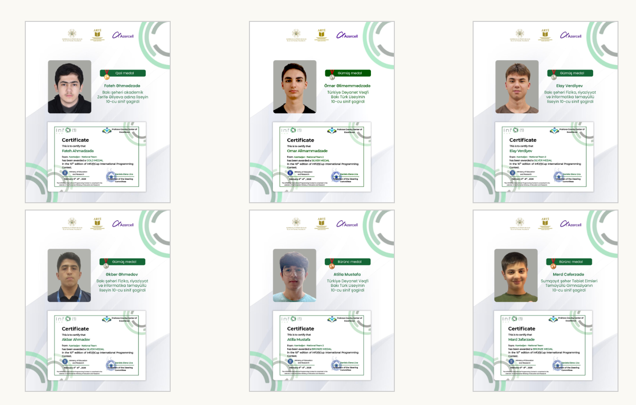Məktəbli proqramçılarımızın daha bir uğuru