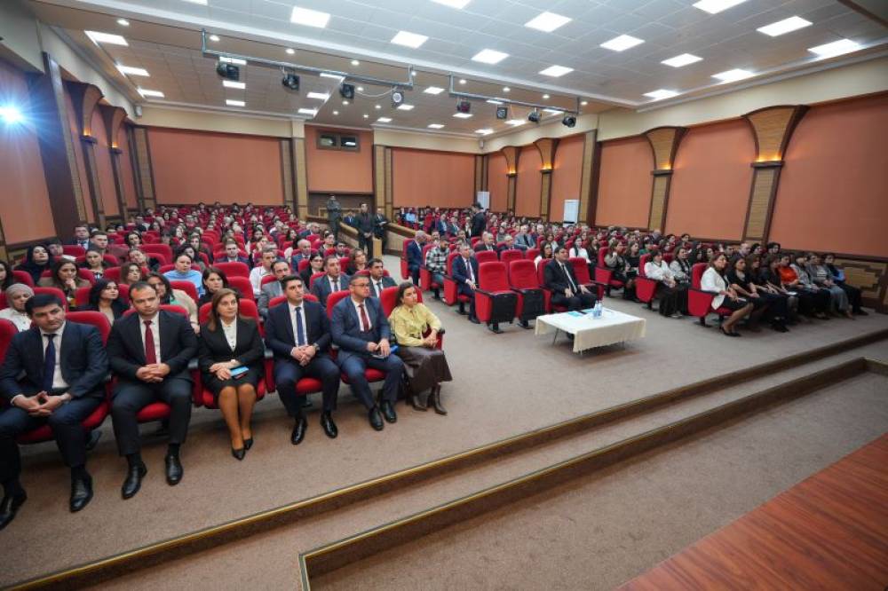 Naxçıvan Dövlət Universitetində təcrübələrin başlanğıc konfransı keçirilib - FOTO