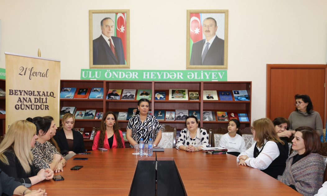 Gənclər Kitabxanasında 21 Fevral - Beynəlxalq Ana Dili Günü münasibətilə tədbir keçirilib