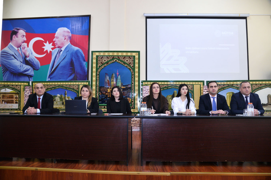 Yeni təyin olunmuş məktəb direktorları ilə görüş keçirilib