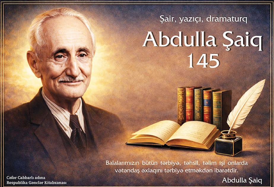 Gənclər Kitabxanasında görkəmli dramaturq Abdulla Şaiqin xatirəsi anılıb