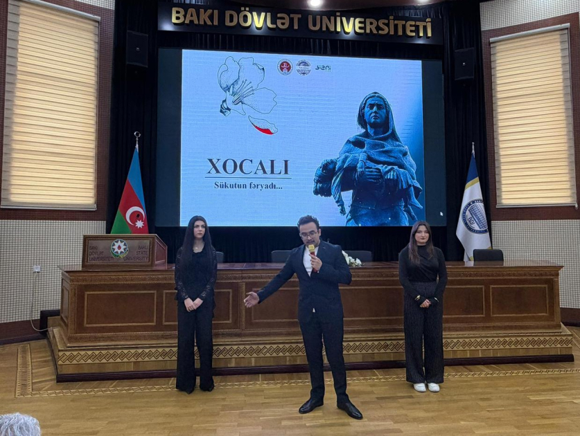BDU-nun Tarix fakültəsində Xocalı soyqırımı qurbanlarının xatirəsi anılıb