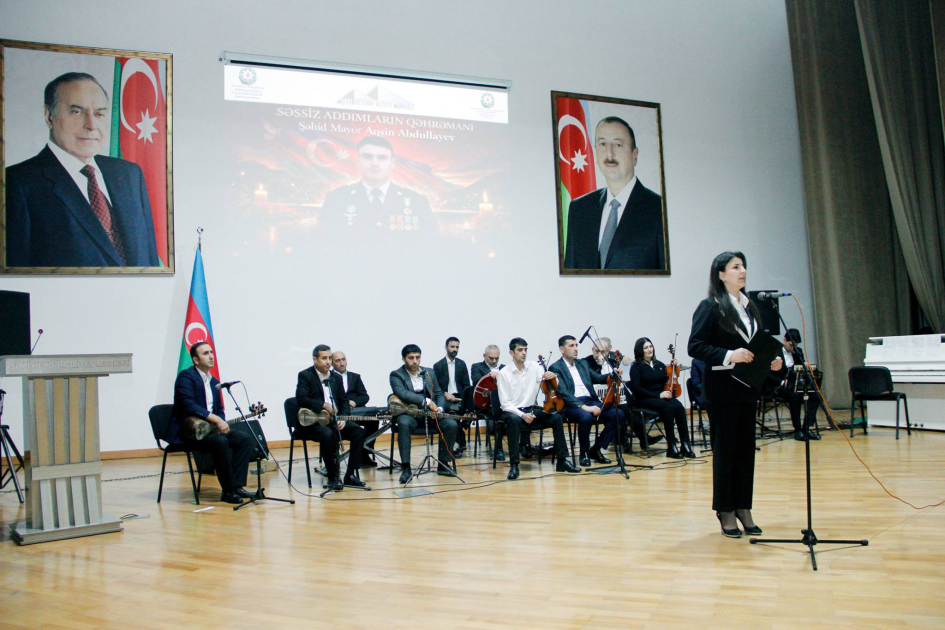 Şəkidə şəhid mayor Aqşin Abdullayevin xatirəsi anılıb