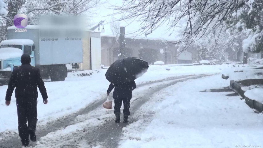 Qar Şəkini “əsir” aldı