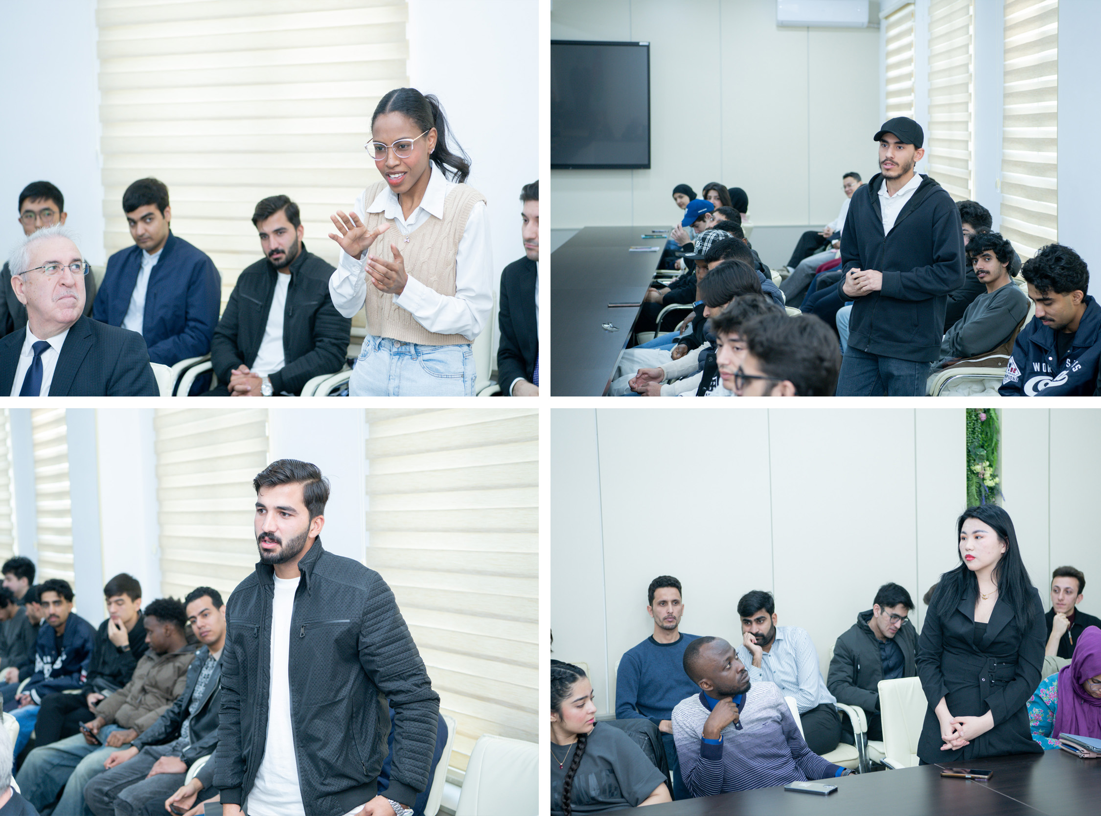 BMU-nun rektoru əcnəbi tələbələrlə görüşüb - FOTO