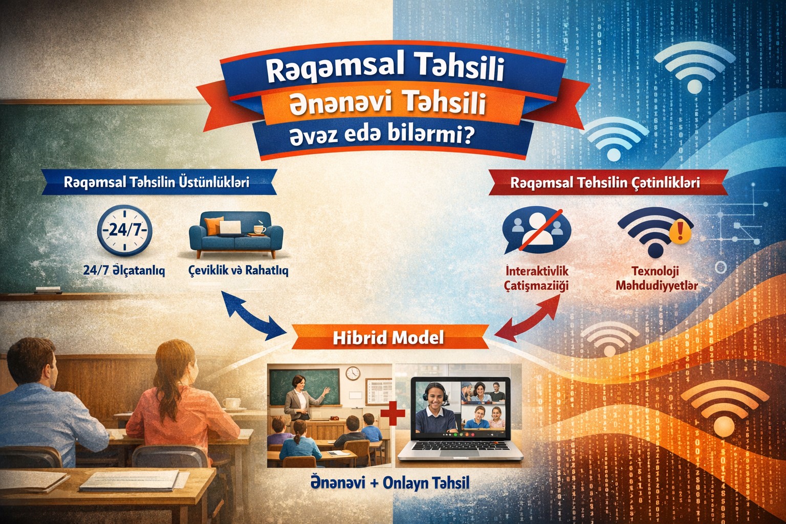 Rəqəmsal Təhsil Ənənəvi Təhsili Əvəz edə bilərmi?