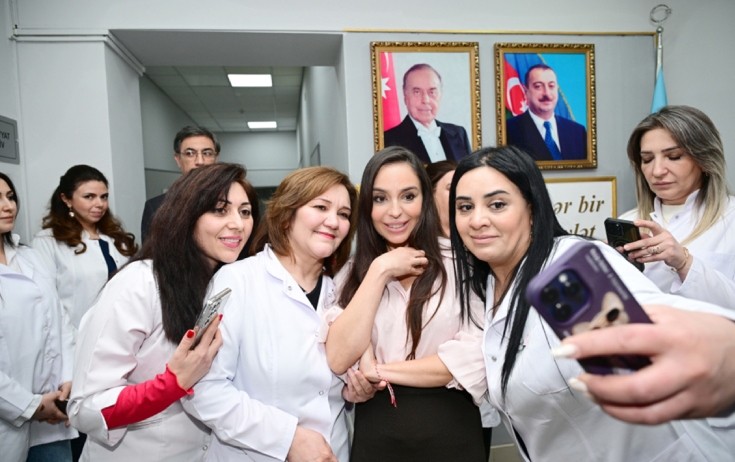 Leyla Əliyeva Narkoloji Mərkəzdə - Fotolar