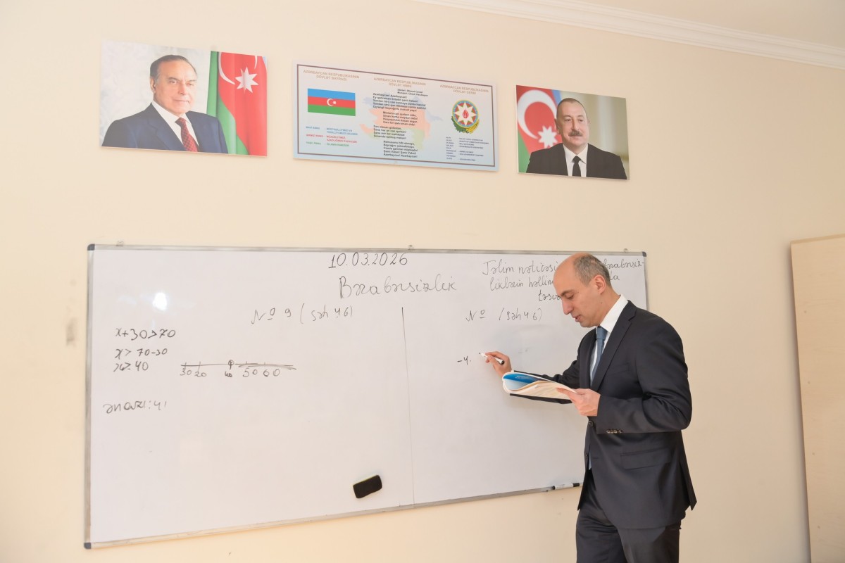 Emin Əmrullayev Xankəndi və Xocalı məktəblərində olub