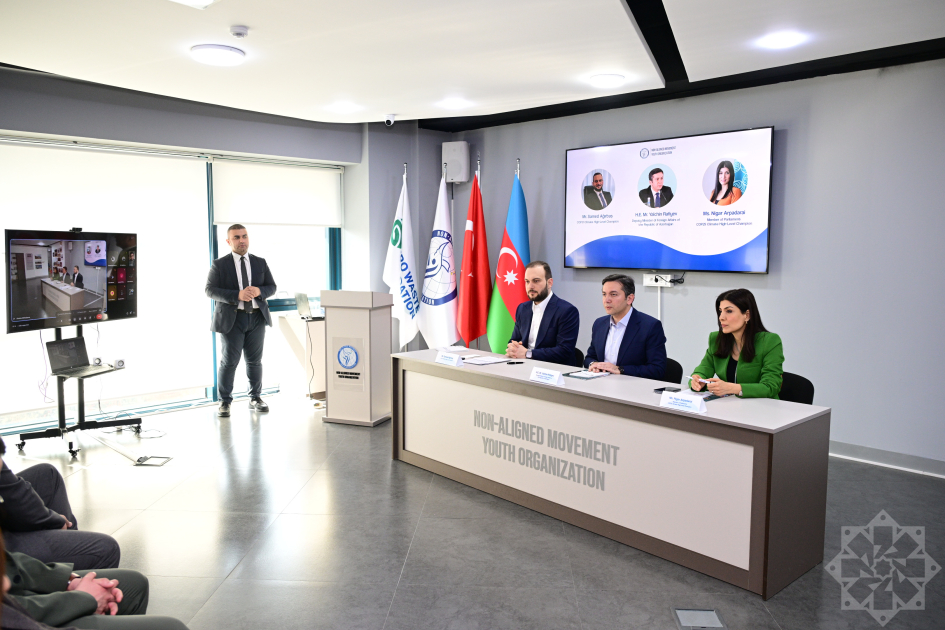 “COP31: Antalyaya yol”: COP31-in iqlim üzrə yüksəksəviyyəli çempionu gənclərlə görüşüb