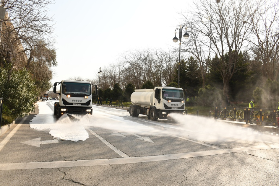 Bakıda Novruz bayramı ərəfəsində geniş təmizlik işləri aparılıb
