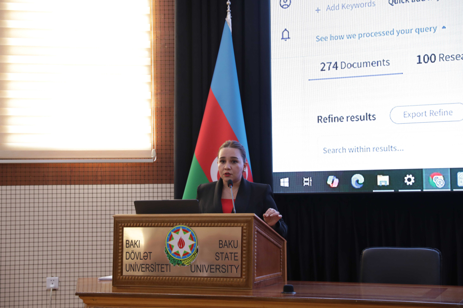 BDU-da təlim: “Web of Science” platformasında tədqiqat analitikası