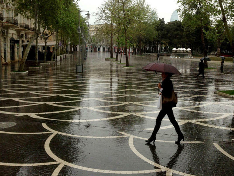 Sabah Bakıda bəzi yerlərdə yağış yağacaq