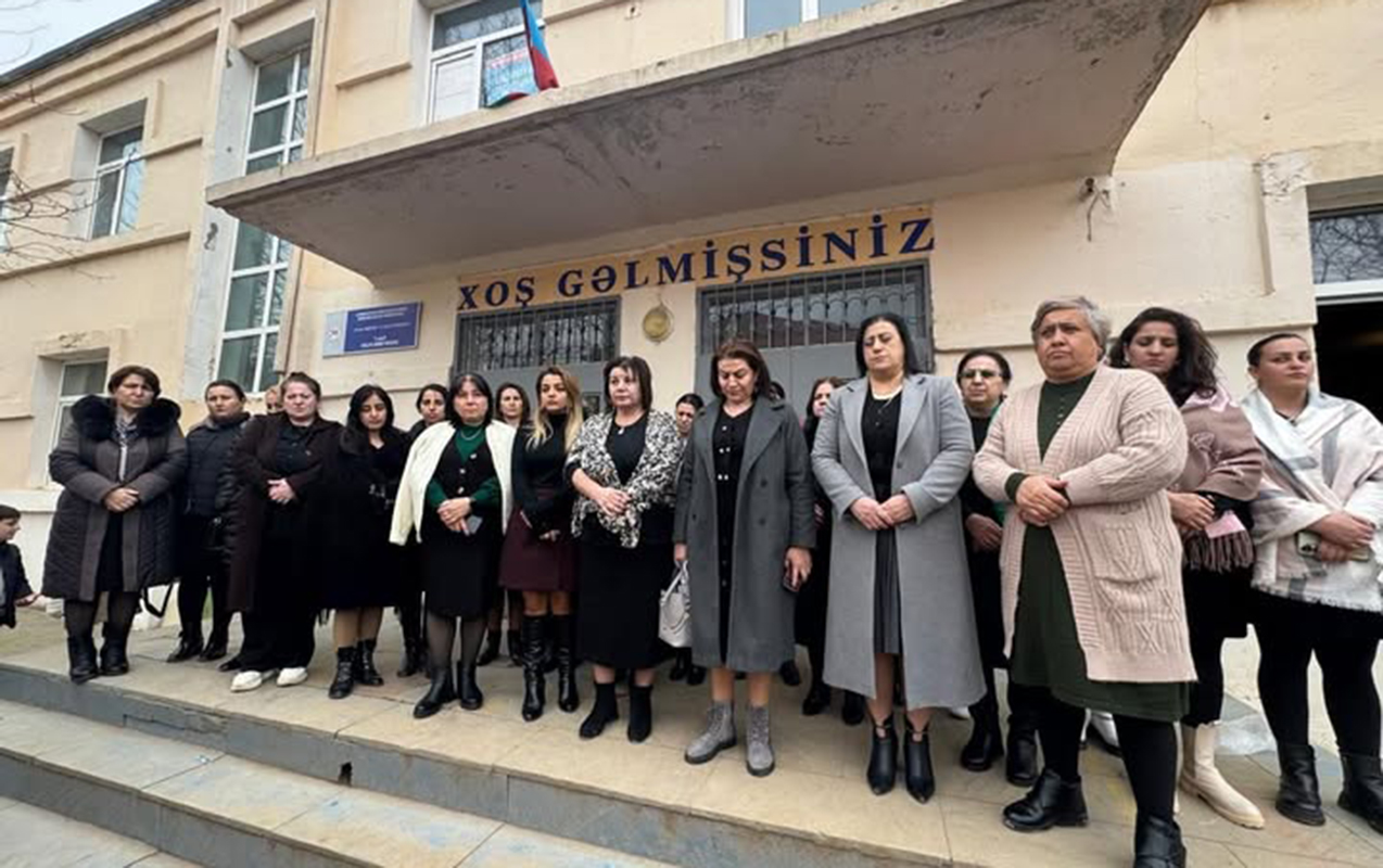 Məktəbin binasında çatlar yarandı - Tədris dayandırıldı