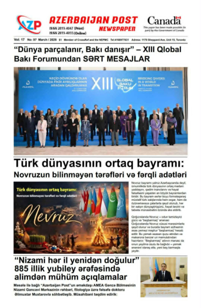 AMEA əməkdaşlarının Nizami Gəncəvi haqqında müsahibə və məqalələri Kanadada çap olunub - FOTO