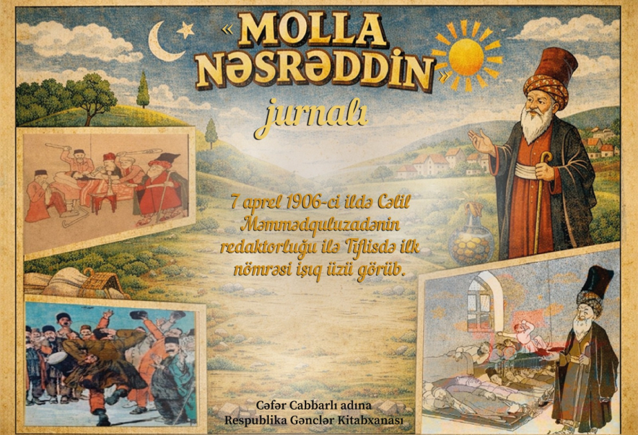 "Molla Nəsrəddin"in 120 illiyi münasibətilə virtual sərgi və biblioqrafik icmal hazırlanıb