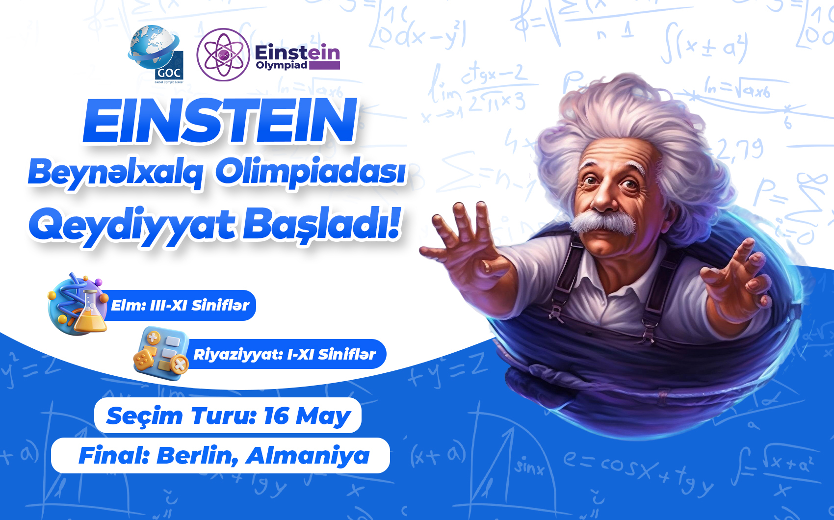 Beynəlxalq Eynşteyn Olimpiadasına qeydiyyat başlayıb