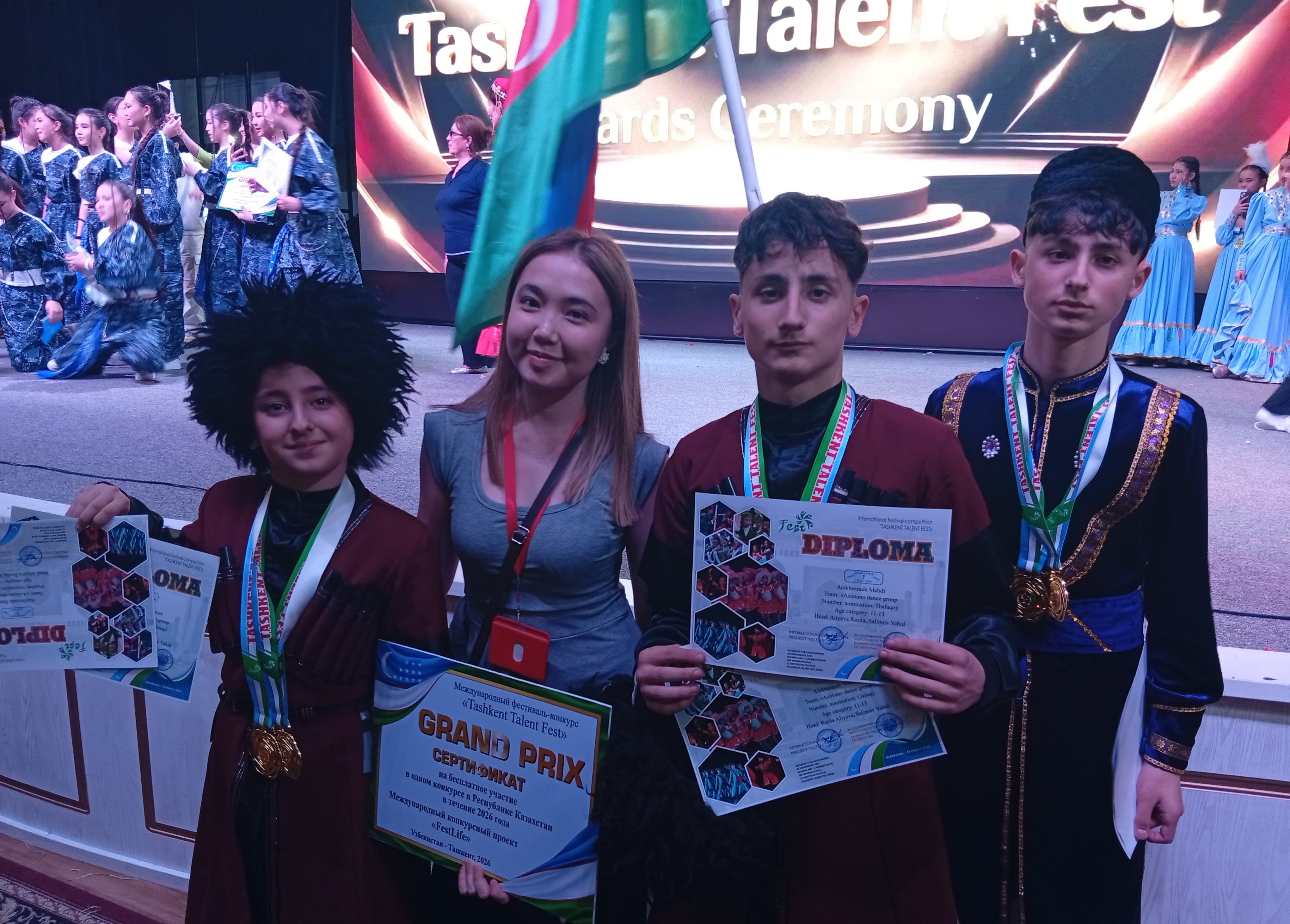 Azərbaycanlı rəqqaslar beynəlxalq müsabiqənin qalibi oldular