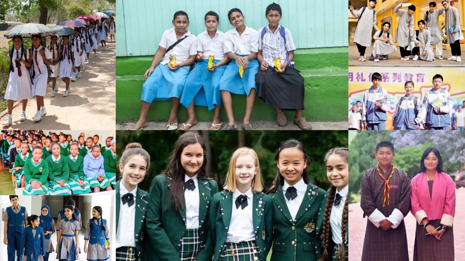 Şagird geyimi ilə mədəniyyət: dünyadan fərqli məktəb FORMALARI