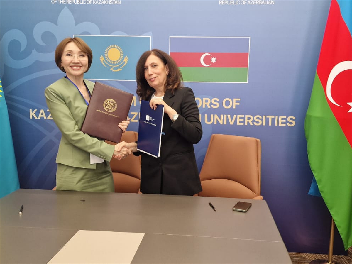 ADU və Astana Beynəlxalq Universiteti arasında əməkdaşlıq müqaviləsi imzalanıb