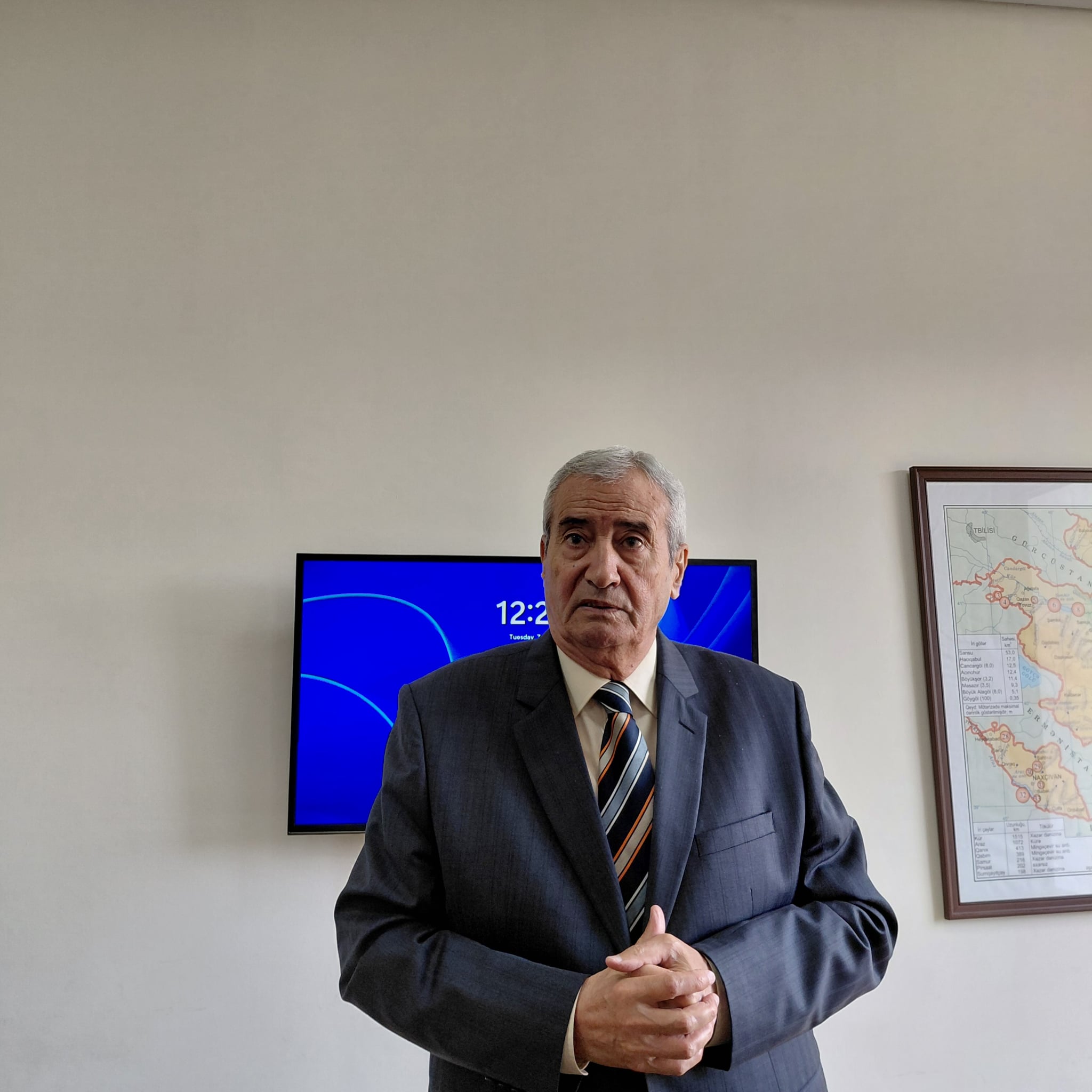 BDU-da Xəzər dənizinin səviyyə tərəddüdlərinin yaşayış məntəqələrinə təsirinə dair ustad dərsi