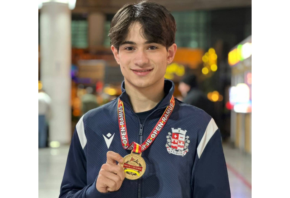 17 yaşlı azərbaycanlı Şimali Makedoniyada qızıl medal qazanıb