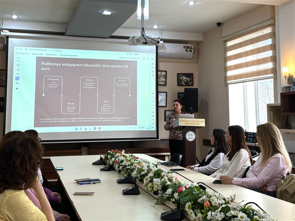 ADU-da “Ədəbiyyatda janr polifonizmi” mövzusunda elmi seminar keçirilib