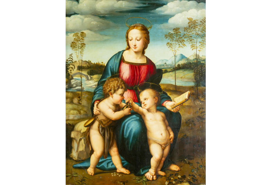 Azərbaycan Muzeylərinin nadir eksponatları: Azərbaycan Milli İncəsənət Muzeyinin kolleksiyasından “Madonna payızbülbülü ilə” tablosu