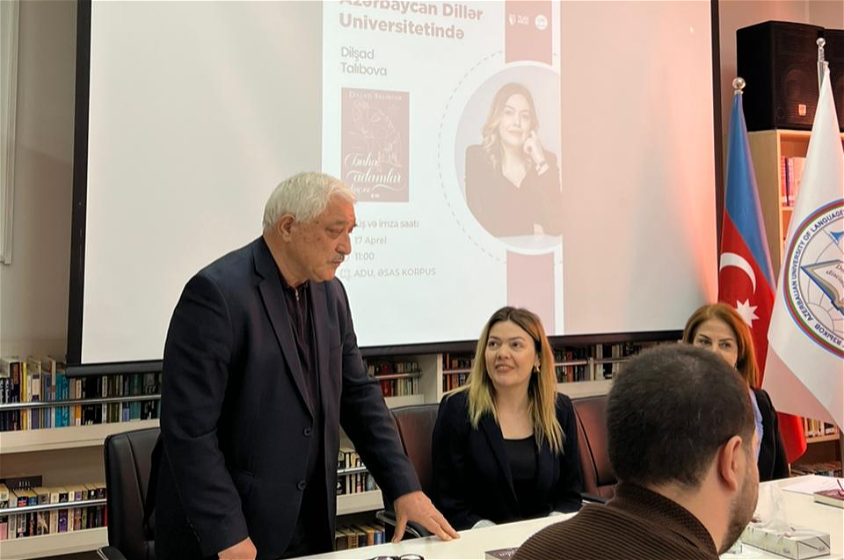 ADU-da yazıçı Dilşad Talıbova ilə görüş keçirilib