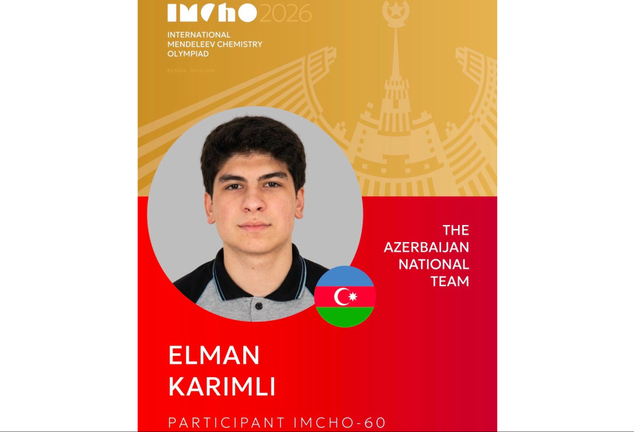 “Gənc istedadlar” liseyinin şagirdi 60-cı Beynəlxalq Kimya Olimpiadasında bürünc medala layiq görülüb