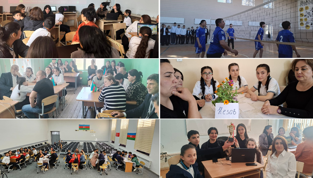 Tovuzda şagirdlər valideynləri ilə yarışırlar 