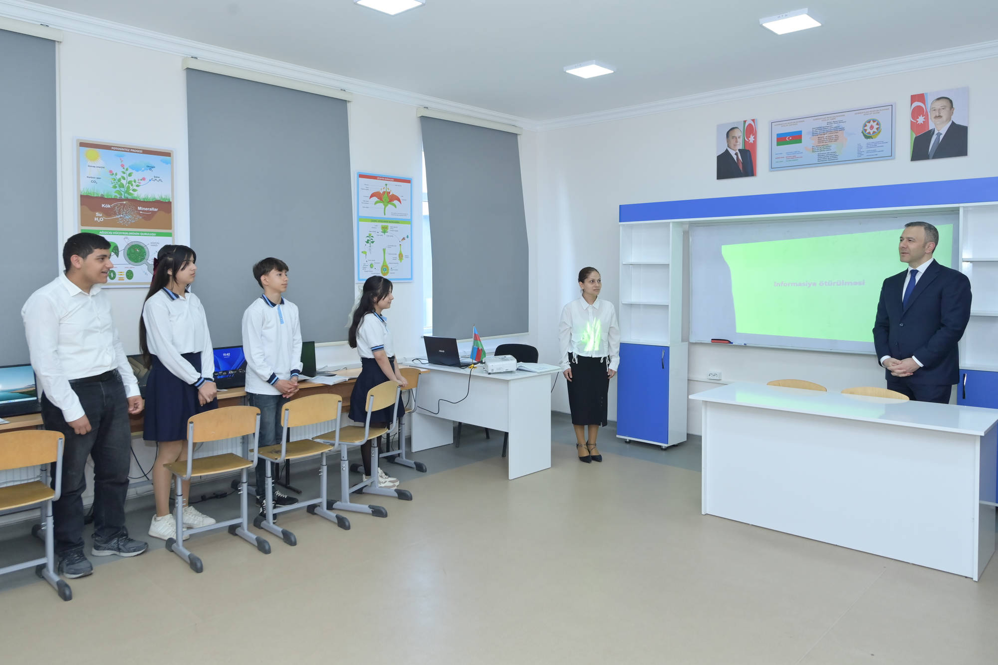 Mətin Kərimli Tərtərdə təhsil müəssisələrinin fəaliyyəti ilə tanış olub