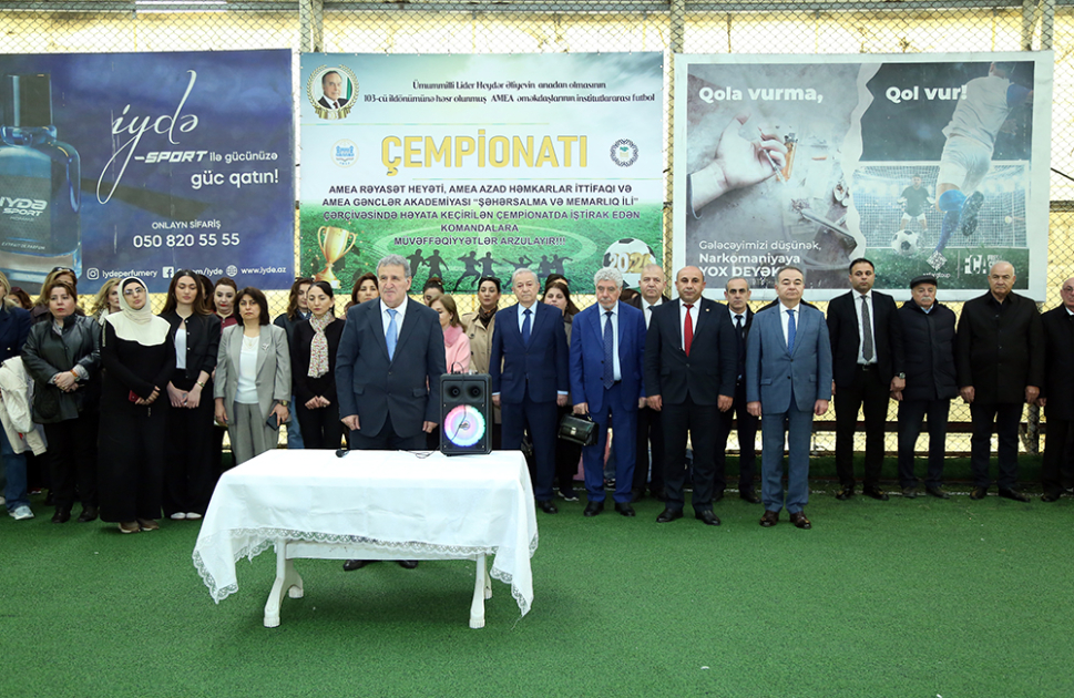 AMEA-nın gənc alimlərinin ənənəvi futbol turnirinə start verilib