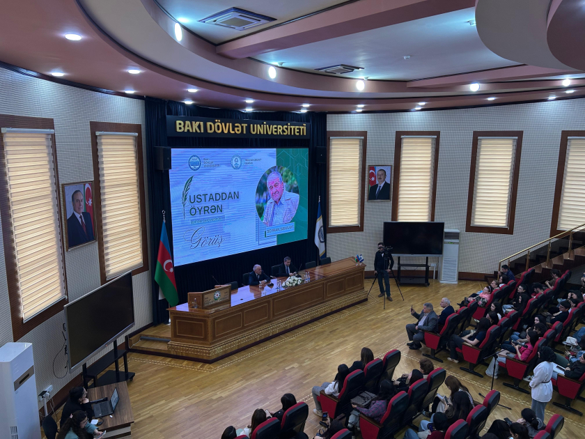 Ustaddan öyrən: BDU-da tanınmış yazıçı Seyran Səxavətlə görüş