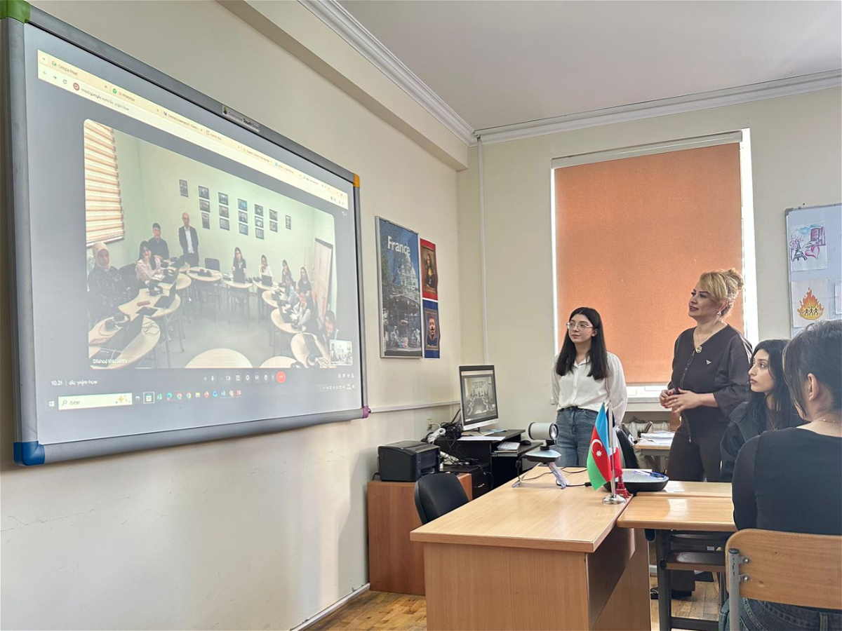 ADU və Özbəkistan universiteti arasında onlayn dərs keçirilib