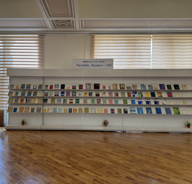 Milli Kitabxanada professor Nurəddin Kazımovun 100 illiyi münasibətilə sərgisi istifadəçilərə təqdim olunub