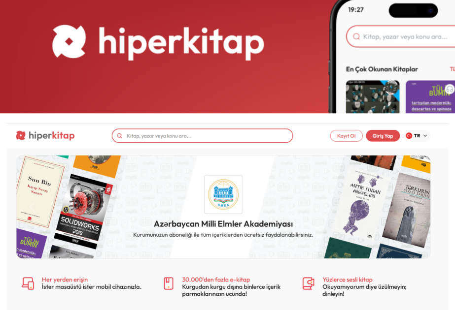 Mərkəzi Elmi Kitabxana 600 elektron nəşri “Hiperkitap” platformasına təqdim edib