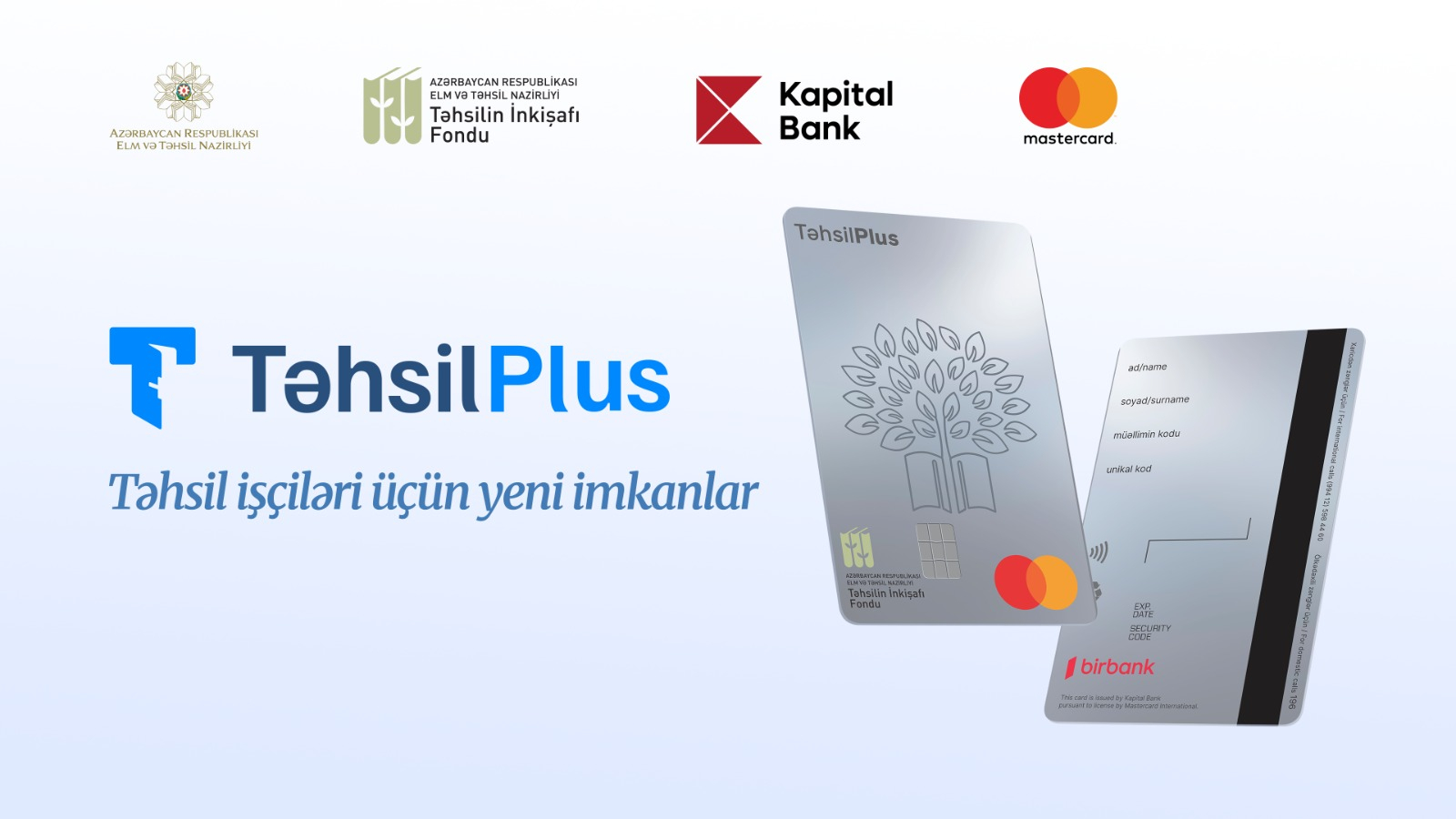 “TəhsilPlus” kartları Bakı və regionlar üzrə mərhələli paylanacaq – TİF 