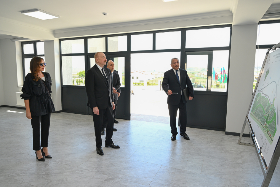 Prezident İlham Əliyev Cəbrayılda 360 şagird yerlik məktəb binasının açılışını edib