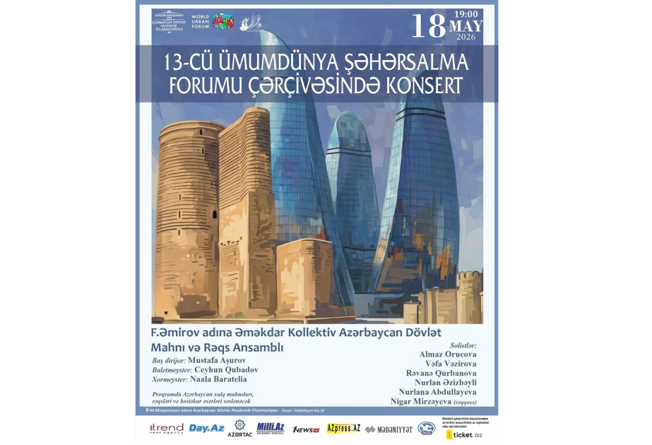 WUF13 çərçivəsində konsert proqramı: Azərbaycan milli musiqisinin inciləri beynəlxalq auditoriyaya təqdim olunacaq