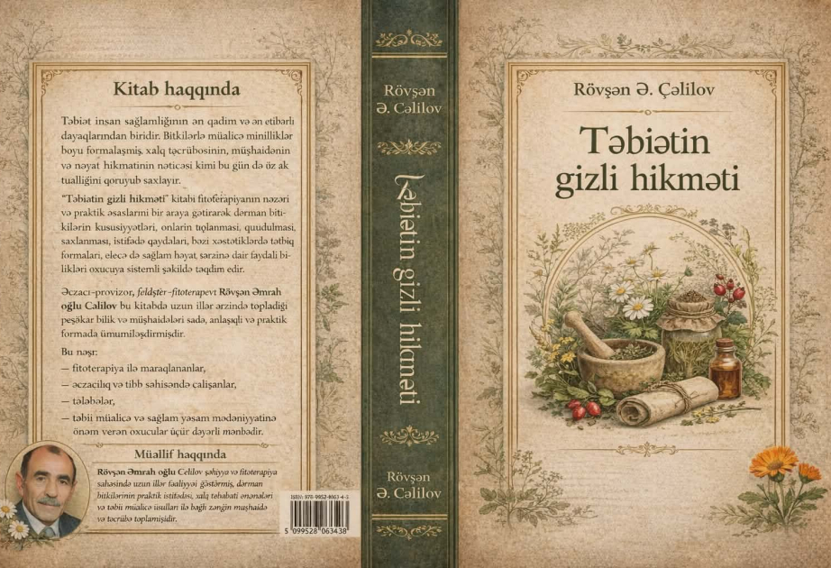 Bakıda fitoterapiya sahəsində yenilik – “Təbiətin gizli hikməti” kitabı işıq üzü görüb