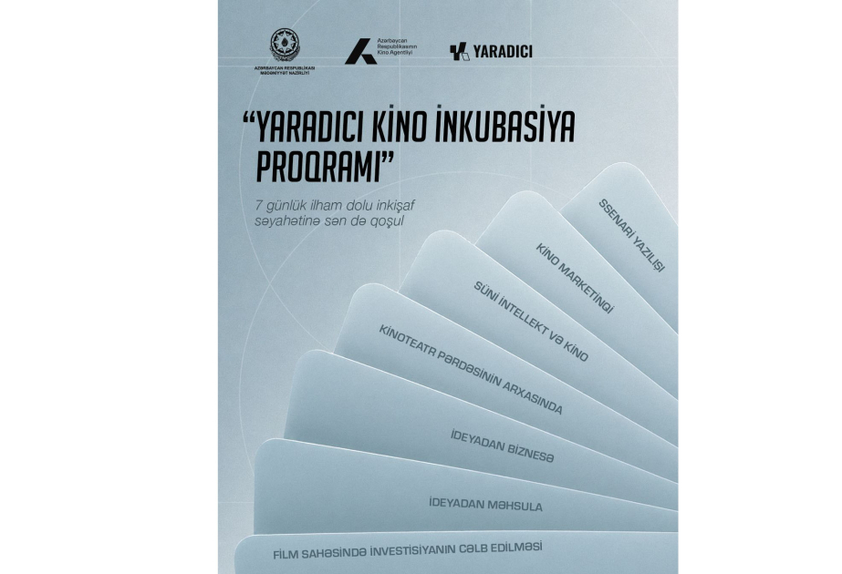 Azərbaycanda “Yaradıcı Kino İnkubasiya Proqramı”na start verilir – qeydiyyat başladı