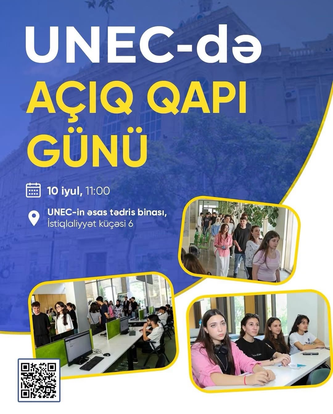 UNEC abituriyentlər üçün "Açıq qapı" günü keçirəcək