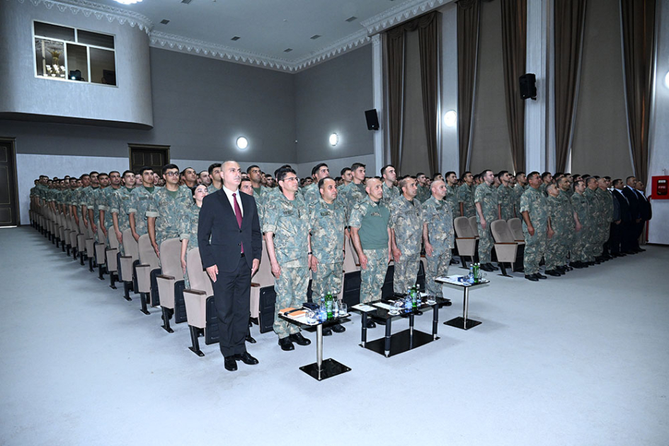 “Ehtiyat zabit hazırlığı kursu”nun növbəti buraxılış mərasimi olub-FOTOLAR