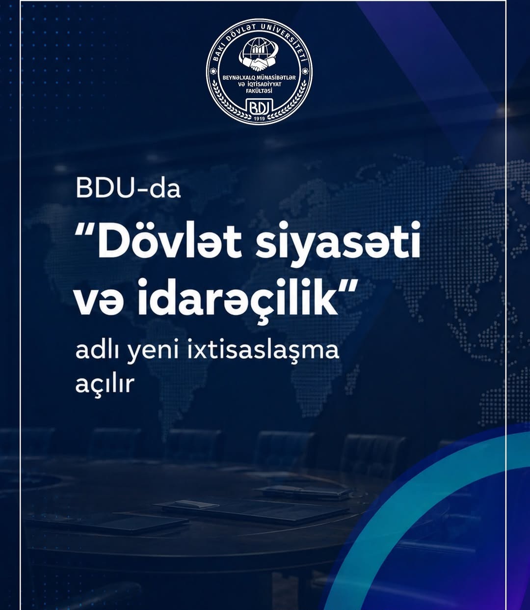 BDU-da magistratura üzrə yeni ixtisaslaşma açılır