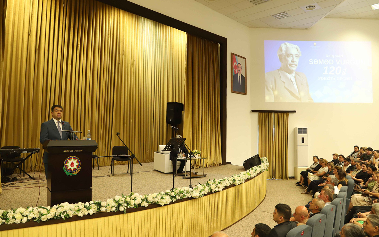 Ağstafada Səməd Vurğunun 120 illik yubileyi qeyd olundu 